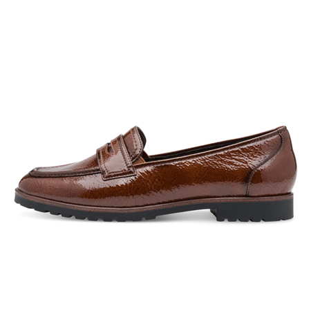 Tamaris Cognac Patent Pumps