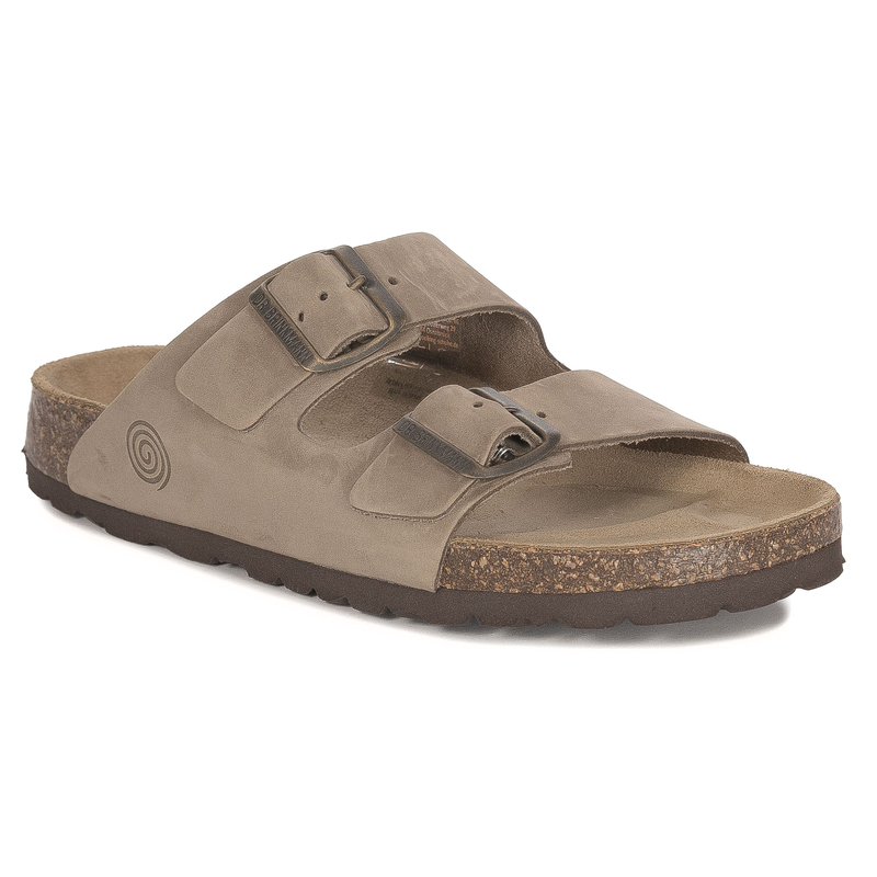 Dr. Brinkmann Women's Leather Orthopedic Slides Beige 600130-08