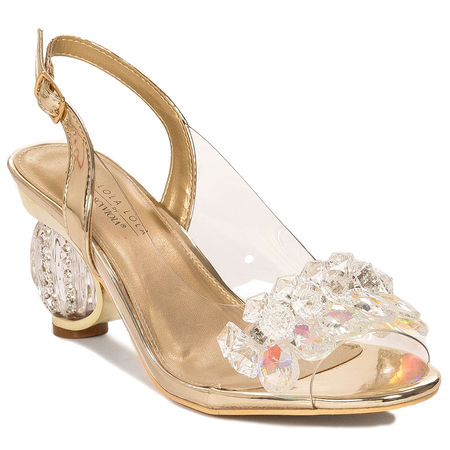 Sca'viola Women's sandals on a high heel Gold