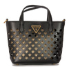 Guess Women's Aqua Mini Tote Bla Black bag