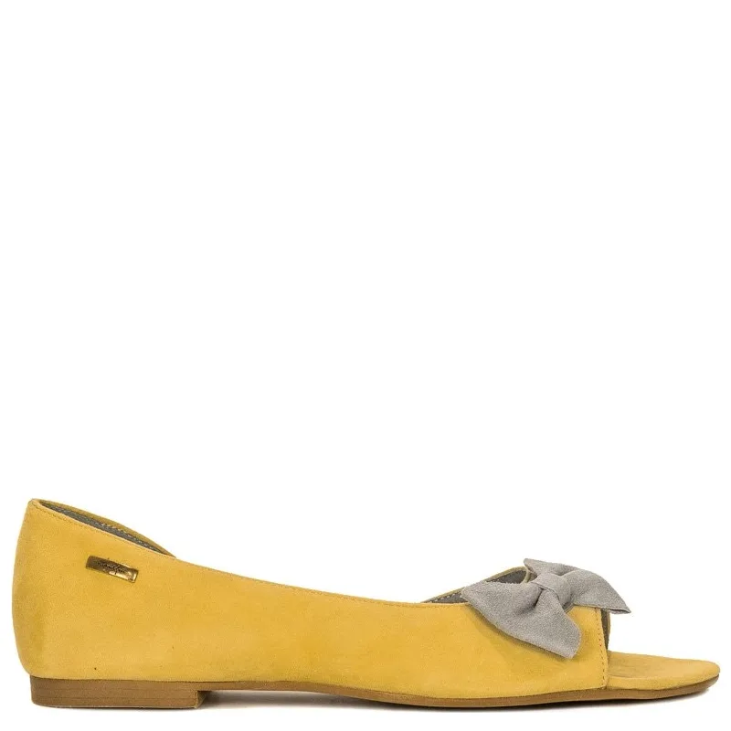 Maciejka 0554A-07-00-5 Yellow Flat Shoes