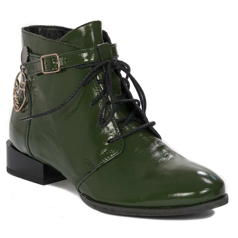 Maciejka 5743A-45/00-7 Women's Green Leather Boots