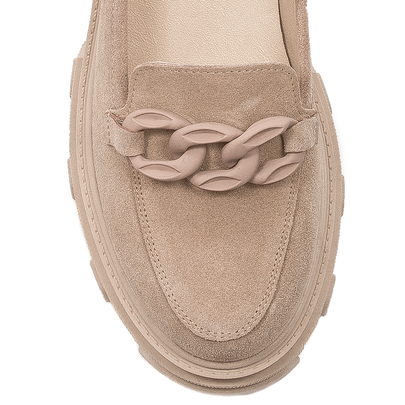 Maciejka Beige Flat Shoes