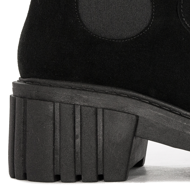 Maciejka Leather Platform Chelsea Ankle Boots Black 2857J-05/00-8