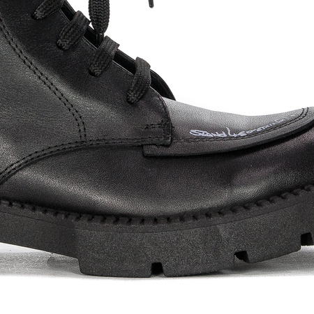 Black Venezia Black leather boots
