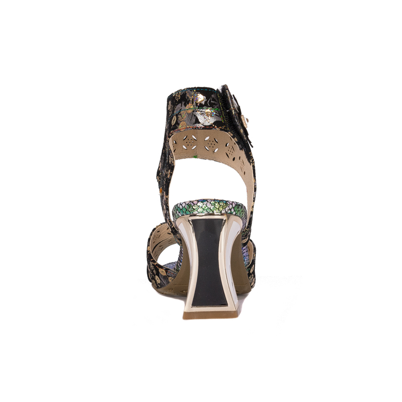 Laura Vita Women's Leather Sandals Jacbo 03 Bronze