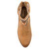 Maciejka Suede Ankle Boots Ethnic Knit Cuff Brown 05986-29/00-5