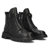 Filippo Black Leather Women's Boots