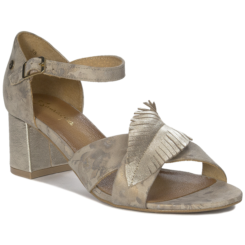 Maciejka Beige + Gold 06549-04/00-5 Sandals