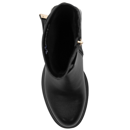 Maciejka Women’s Leather Ankle Boots Block Heel Black K7183-01/00-8