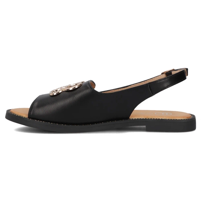 Filippo Women's Sandal Black With Strap