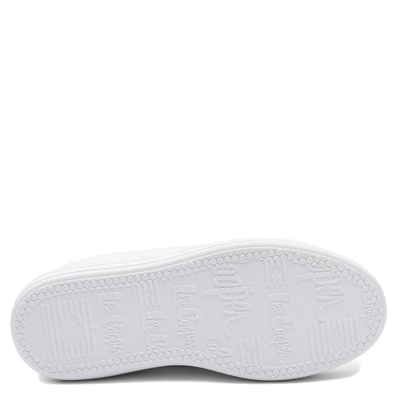 Lee Cooper Trampki Damskie na Platformie Tkanina Białe LCW-26-44-4482L