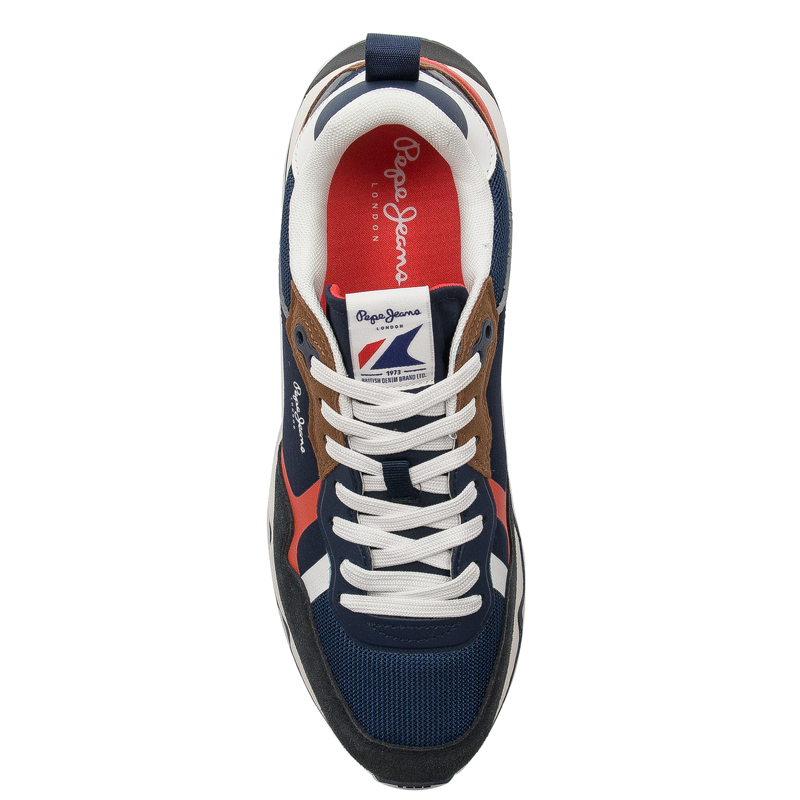 Pepe Jeans Sneakersy buty męskie Navy Britt Pro 22 M granatowe