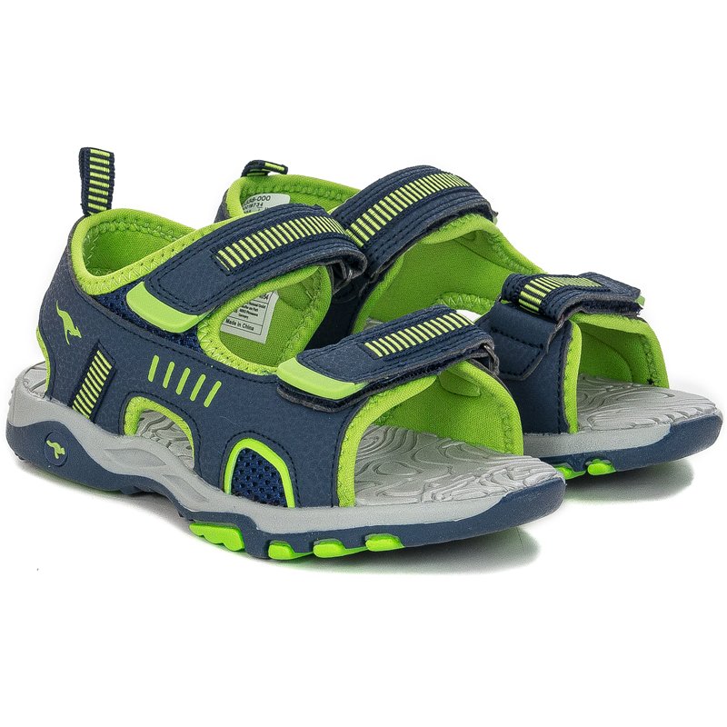Kangaroos Sandały dziecięce DK Navy Lime