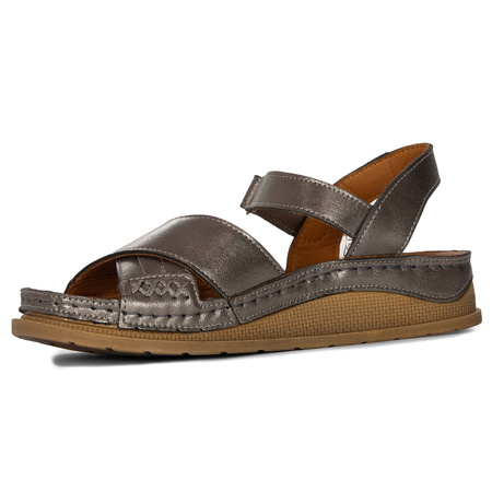 Maciejka Women's Leather Sandals Silver