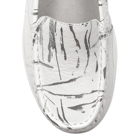 Artiker White & Silver Women's Flat Shoes