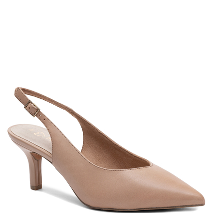 Marco Tozzi Elegant Pointed Toe Slingback Heels Beige 2-29648-46496CAPP