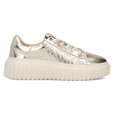 Filippo Półbuty Damskie Skórzane Złote