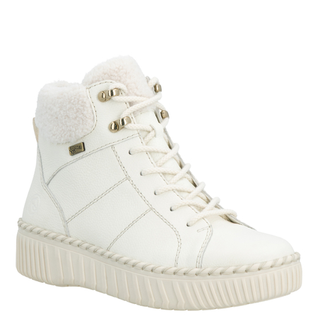 Remonte Women's Insulated Leather Platform Ankle Boots White D4A74-80-WH