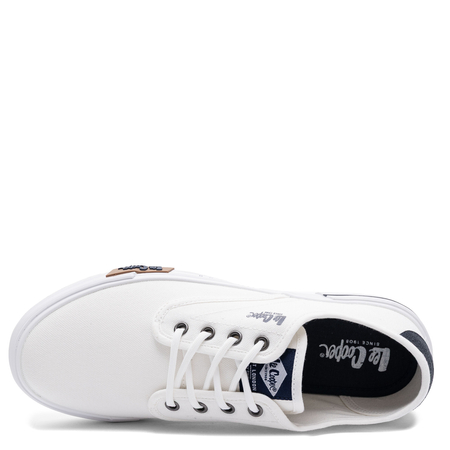 Lee Cooper Męskie Sneakersy Tenisówki Materiałowe Białe LCW-26-02-4086MC