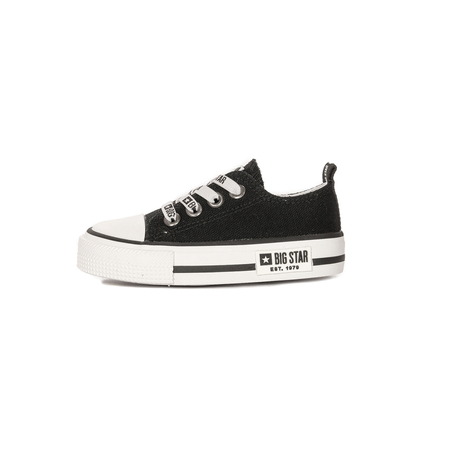Big Star Black children's slip-on black sneakers