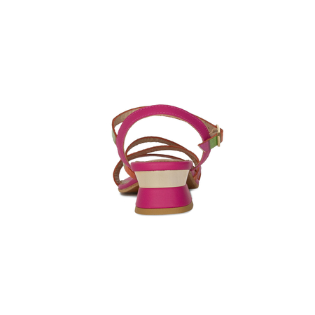 Maciejka Women's Leather Heeled Pink Sandals