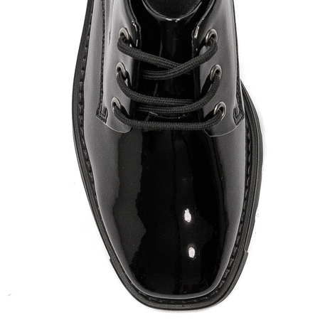 Women's shoes Filippo black lacquered leather