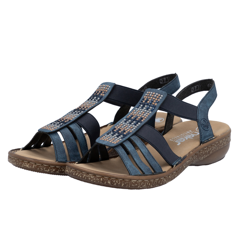 Rieker Women's Blue Sandals