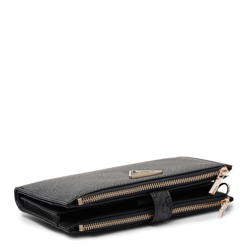 Guess Portfel Damski Elegancki Klasyczny Czarny SG7459157-COAL LOGO
