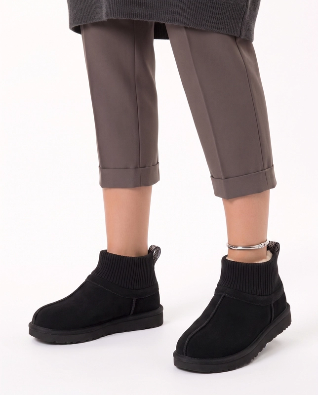 UGG Kids Classic Ultra Sretch Cuff 1157702K BLK
