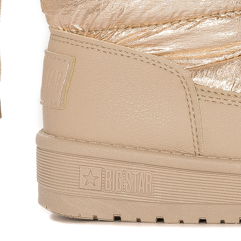 Big Star Śniegowce botki dziewczęce Beige beżowe
