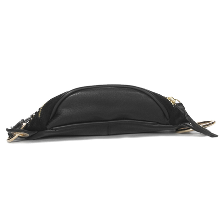 Piti Cuiti Women's Handbag Black with Tassels