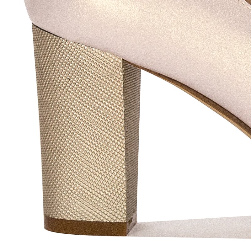 Sergio Leone PB130 Beige Pearl Pumps