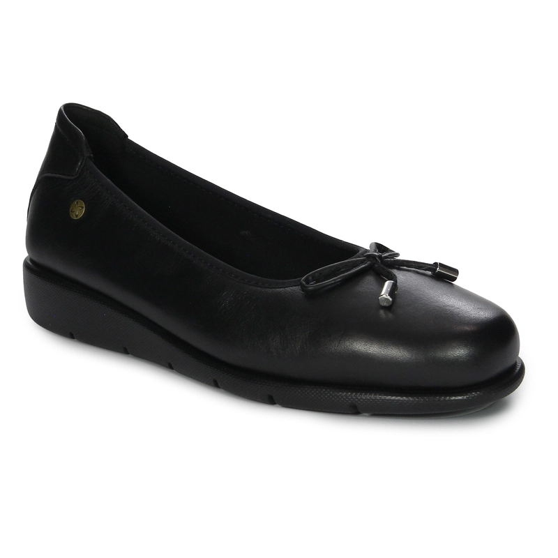 Maciejka Leather Slip-On Platform Loafers Black P6504-01-00-1
