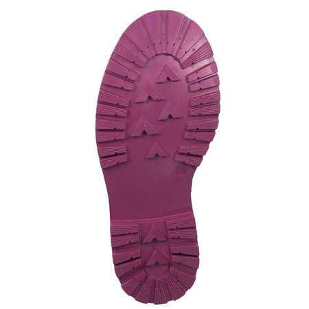 Maciejka Women's Black and Fuxia Details Leather Boots