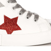 Big Star Trampki dziecięce dziewczęce wysokie White białe