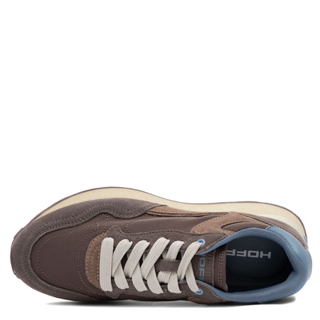 Hoff Skórzane Sneakersy Damskie City Retro Chocolate 12602401