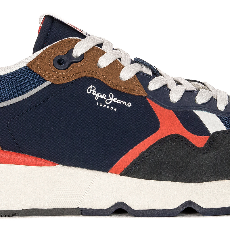 Pepe Jeans Sneakersy buty męskie Navy Britt Pro 22 M granatowe
