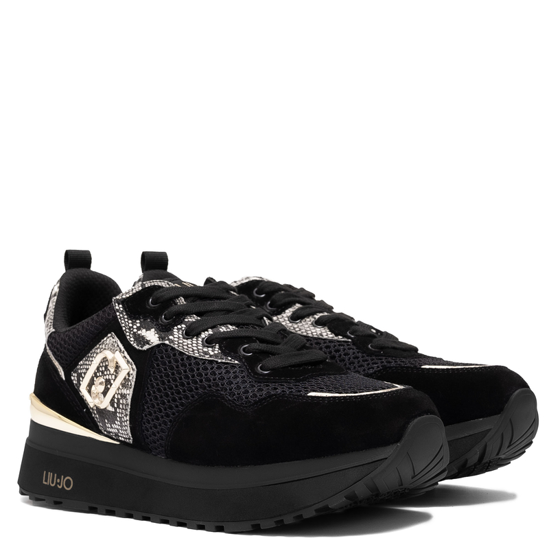 Liu Jo Sneakersy Damskie Na Platformie Black
