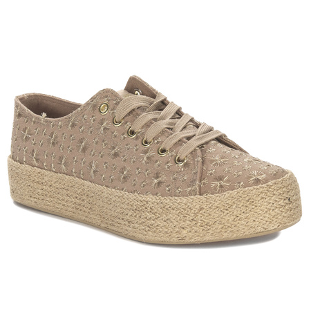 Lee Cooper Women's Khaki Sneakers