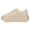 Filippo Beige Leather Sneakers