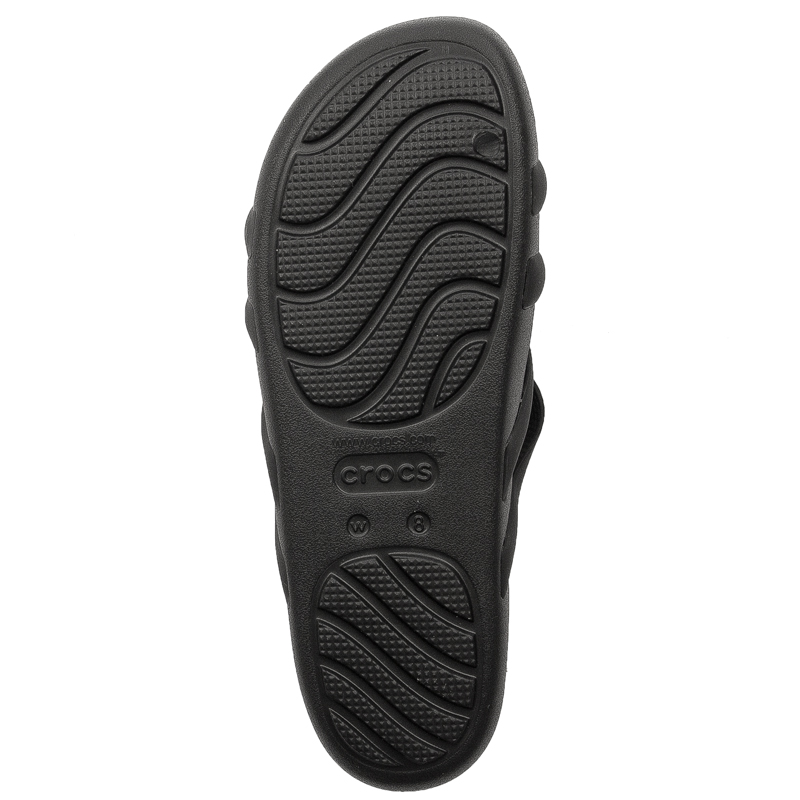 Crocs Klapki Damskie Black Splash Strappy
