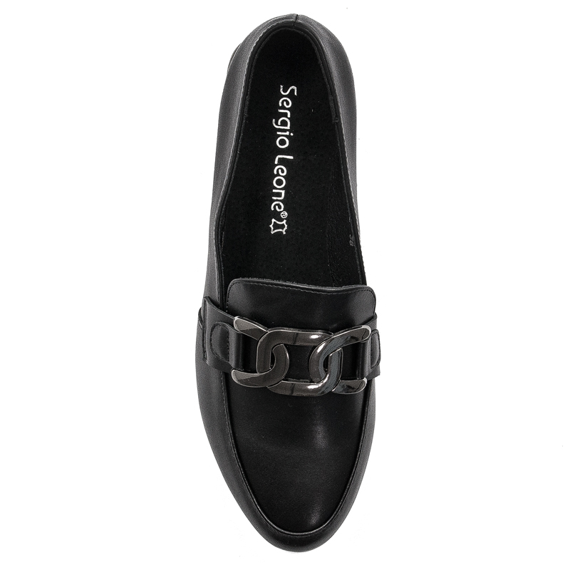 Women's Loafers Shoes Sergio Leone Black