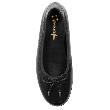 Maciejka Comfort Ballet Flats Low Wedge Black P6504-20/00-8