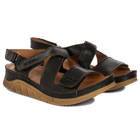 Maciejka Women's Leather Sandals Black