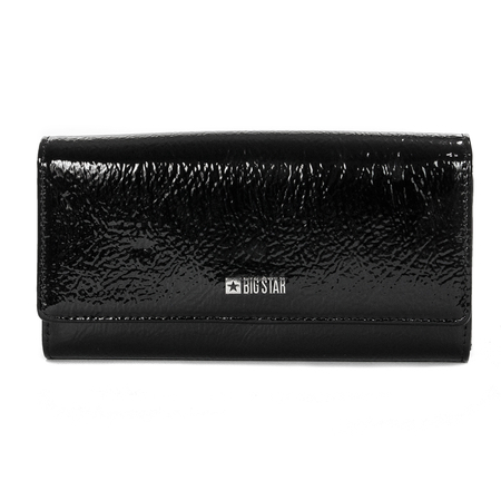 Big Star Black Lacquered Wallet