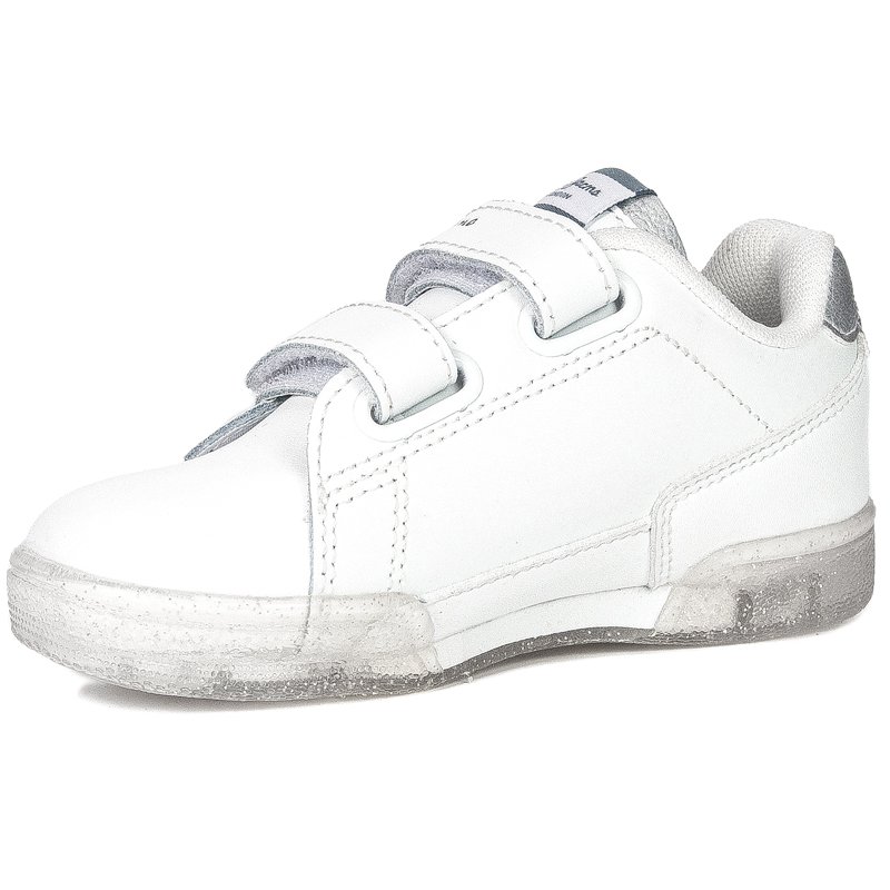 Sneakersy Pepe Jeans PGS30500 800 White Lambert Girl Glitter Kids Białe