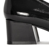 Women's shoes Sergio Leone lacquered with a bow Black PAT PU