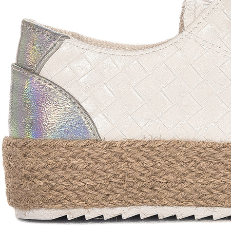 Espadryle Big Star JJ274397 White Białe