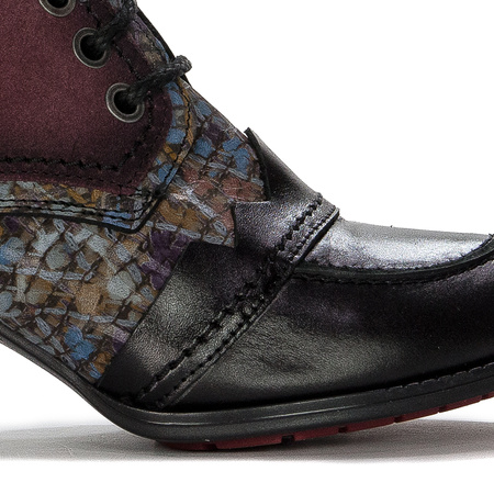 Maciejka 06140-23/00-7 Lace-up Women's burgundy Leather Boots